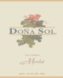 Dona Sol Merlot 2014  Front Label