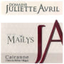 Domaine Juliette Avril Cairanne Cuvee Mailys 2016  Front Label