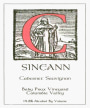 Sineann Baby Poux Vineyard Cabernet Sauvignon 2003  Front Label
