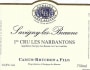 Domaine Camus-Bruchon Savigny-les-Beaune Narbantons Premier Cru 2017  Front Label