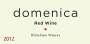 DiStefano Winery Domenica 2012  Front Label