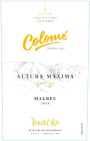 Bodega Colome Altura Maxima Malbec 2016  Front Label