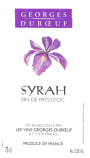 Duboeuf Vin de Pays d'Oc Syrah 2014  Front Label