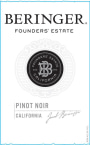 Beringer Founders Estate Pinot Noir 2013 Front Label