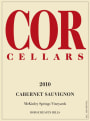COR Cellars McKinley Springs Vineyard Cabernet Sauvignon 2010 Front Label