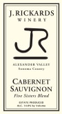 J. Rickards Winery Five Sisters Blend Cabernet Sauvignon 2014 Front Label