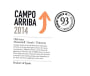 Senorio de Barahonda Campo Arriba Old Vines 2014  Front Label