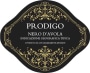 Prodigo Apassite Nero d'Avola 2014  Front Label