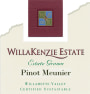 WillaKenzie Estate Pinot Meunier 2009  Front Label