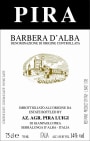 Luigi Pira Barbera d'Alba 2008  Front Label