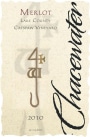 Chacewater Winery Cat's Paw Merlot 2010  Front Label