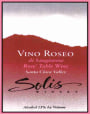 Solis Winery Vino Roseo di Sangiovese 2008  Front Label