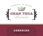 Borsao Gran Vega Privado Grenache 2014 Front Label