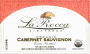 La Rocca Vineyards Organic Cabernet Sauvignon 2010 Front Label