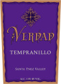 Verdad Santa Ynez Valley Tempranillo 2012  Front Label