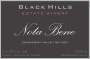Black Hills Estate Winery Nota Bene 2015  Front Label