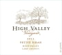 High Valley Petite Sirah 2011 Front Label