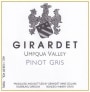 Girardet Pinot Gris 2015  Front Label