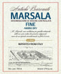 Antichi Baronati Marsala Fine Ambra Dry  Front Label