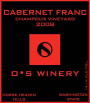 O.S Winery Champoux Vineyards Cabernet Franc 2008  Front Label