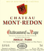 Chateau Mont-Redon Chateauneuf-du-Pape 2001  Front Label