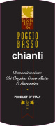 Poggio Basso Chianti 2018  Front Label