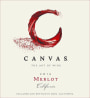Canvas Wines Merlot 2016  Front Label