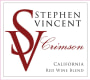 Stephen Vincent Crimson Red Blend 2016  Front Label