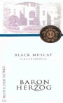 Baron Herzog Black Muscat 2016  Front Label