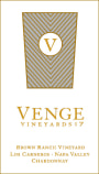 Venge Vineyards Brown Ranch Vineyard Chardonnay 2017  Front Label