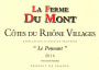 La Ferme du Mont Cotes du Rhone Villages Le Ponnant 2016  Front Label