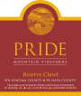 Pride Mountain Vineyards Reserve Claret (1.5 Liter Magnum) 2012  Front Label