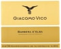 Giacomo Vico Barbera d'Alba Superiore 2016  Front Label