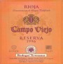 Campo Viejo Rioja Reserva Red 1996  Front Label