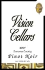 Vision Cellars Sonoma County Pinot Noir 2007  Front Label