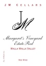 JM Cellars Margarets Vineyard Estate Red 2011 Front Label