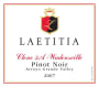 Laetitia Clone 2A - Wadensville Pinot Noir 2007  Front Label