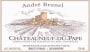 Andre Brunel Chateauneuf-du-Pape Red 2010  Front Label