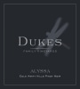 Dukes Family Vineyards Alyssa Pinot Noir 2012  Front Label
