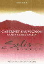 Solis Winery Estate Cabernet Sauvignon 2007 Front Label