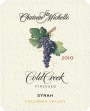 Chateau Ste. Michelle Cold Creek Vineyard Syrah 2010  Front Label