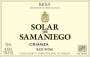 Solar de Samaniego Rioja Crianza 2014  Front Label