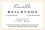 Baileyana Firebreak Vineyard Cuvee du Clos Pinot Noir 2010 Front Label