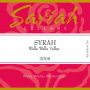 Saviah Syrah 2005 Front Label