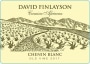 David Finlayson Old Vine Chenin Blanc 2017  Front Label