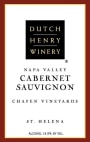 Dutch Henry Winery Chafen Vineyards Cabernet Sauvignon 2011 Front Label
