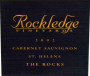 Rockledge Vineyards The Rocks Cabernet Sauvignon 2002  Front Label