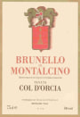 Col d'Orcia Brunello di Montalcino Rouge 1986  Front Label