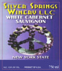 Silver Springs Winery White Cabernet Sauvignon 2009 Front Label
