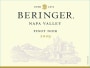 Beringer Napa Valley Pinot Noir 2009 Front Label